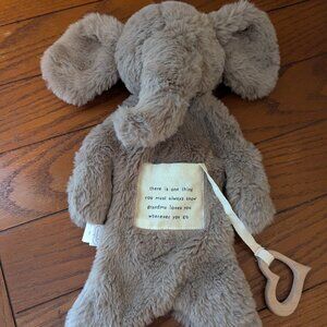 Mud Pie Elephant Plush Children's Grandma Cuddler Teether Tooth Fairy Lovey